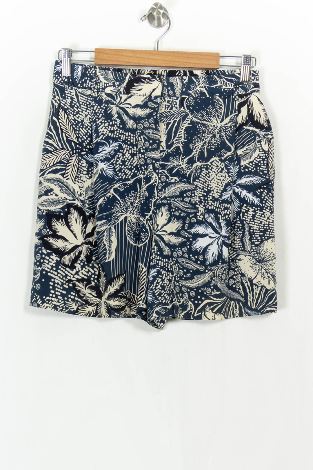 Short Bleu et Beige - Taille M/38 de la marque Caroll | PARAD110855 - Vendu par Paradigme - Image 2