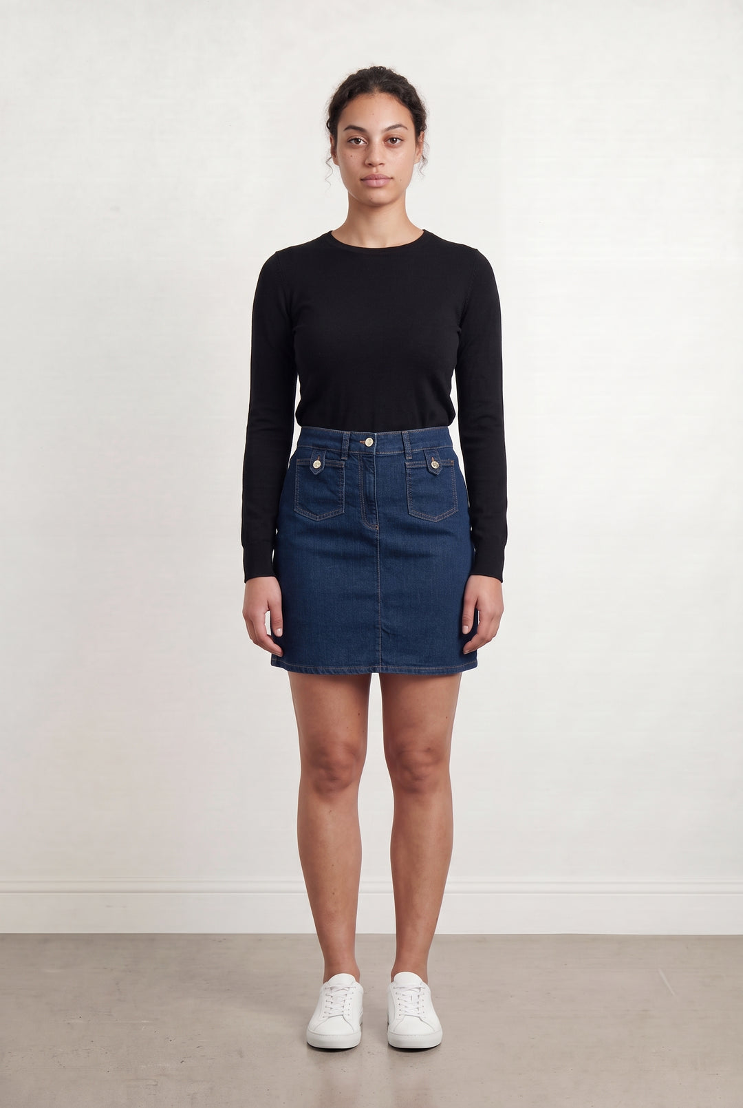 Jupe en Jean Bleue - Taille L/40 de la marque Caroll | PARAD110856 - Vendu par Paradigme - Image 1