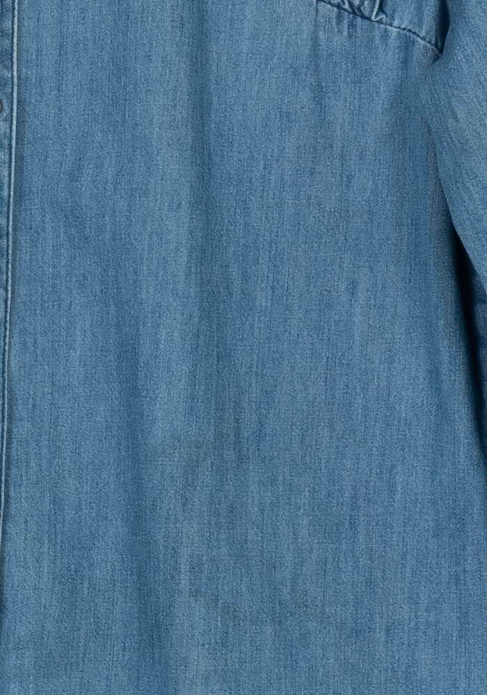 Chemise en Jean Bleue - Taille XS/34 de la marque IKKS | PARAD110857 - Vendu par Paradigme - Image 3