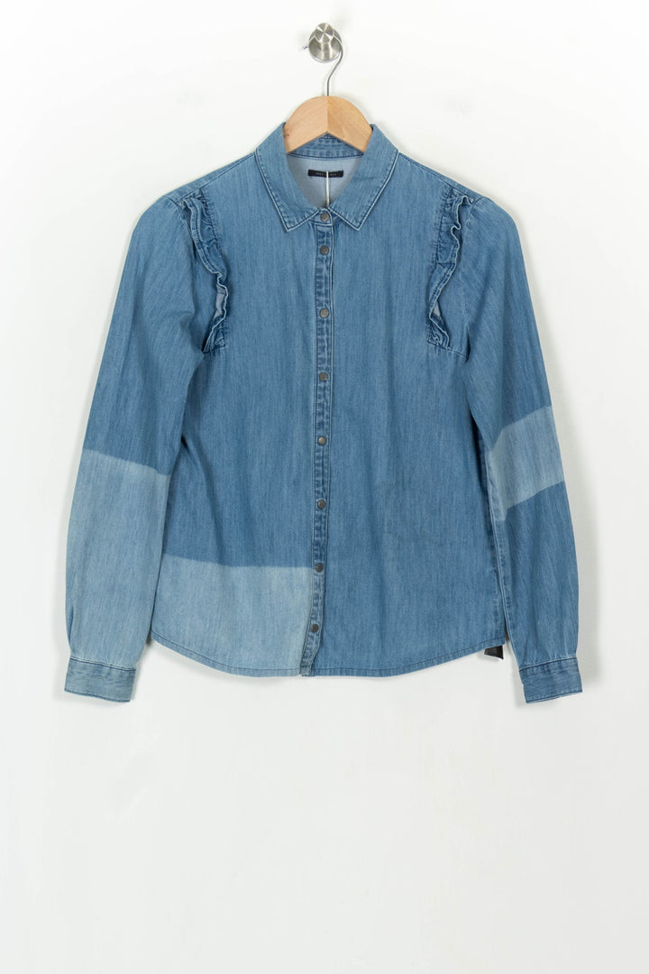 Chemise en Jean Bleue - Taille XS/34 de la marque IKKS | PARAD110857 - Vendu par Paradigme - Image 2