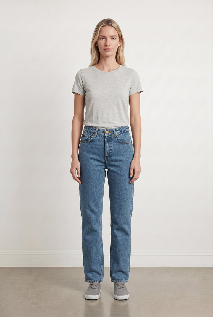 Jean Droit Bleu - Taille XS/34 de la marque Petite Mendigote | PARAD110858 - Vendu par Paradigme - Image 1