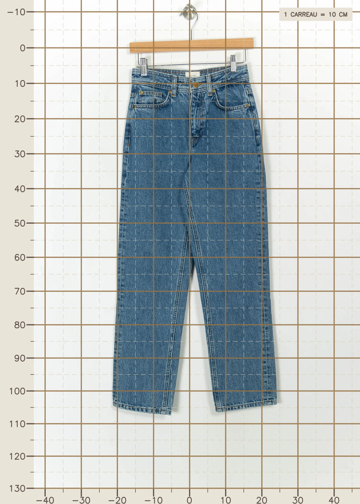 Jean Droit Bleu - Taille XS/34 de la marque Petite Mendigote | PARAD110858 - Vendu par Paradigme - Image 4