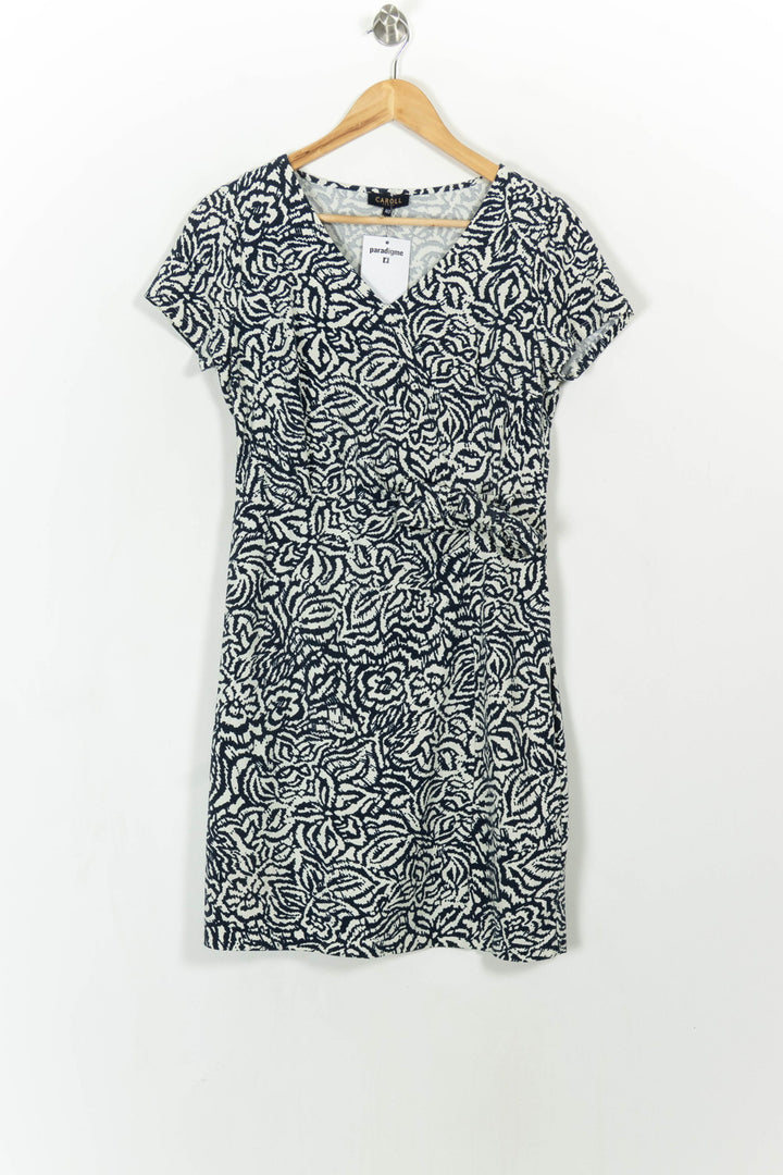 Robe Courte Bleu et Blanc - Taille L/40 de la marque Caroll | PARAD110860 - Vendu par Paradigme - Image 2