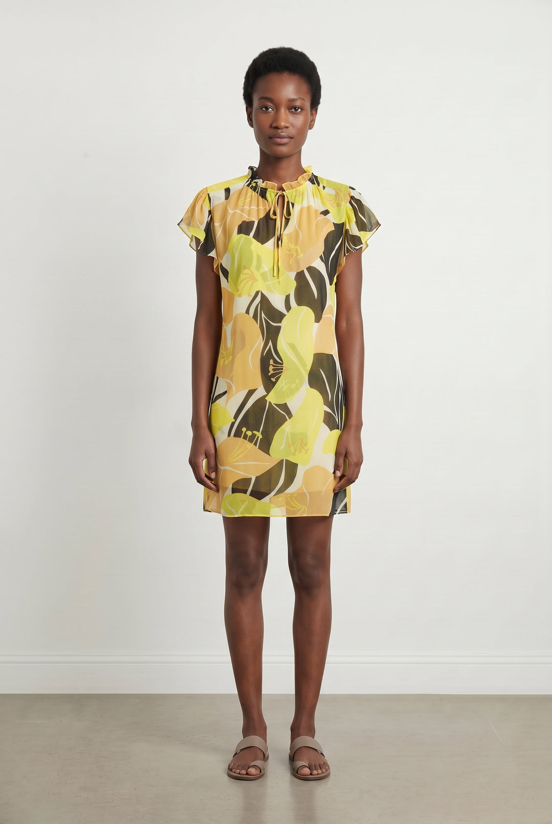 Robe Courte Jaune - Taille XS/34