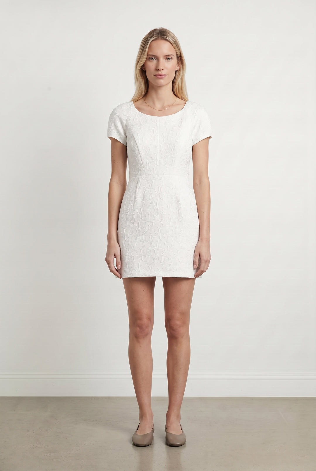 Robe Courte Beige - Taille XS/34
