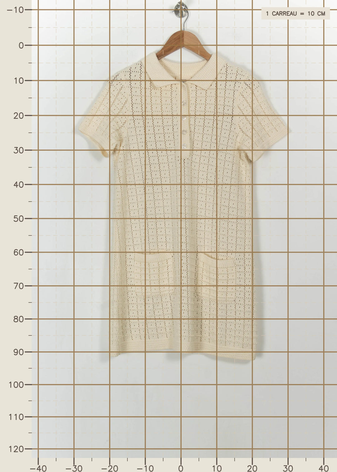 Robe Polo Beige - Taille S/36 de la marque Petite Mendigote | PARAD111070 - Vendu par Paradigme - Image 4