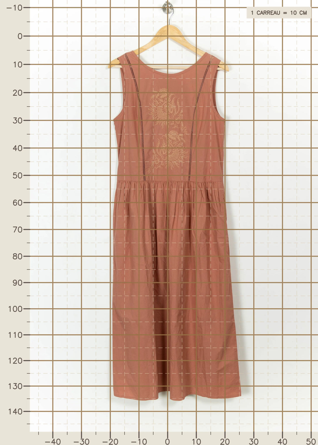 Robe Longue Rose - Taille S/36 de la marque Léon & Harper | PARAD111071 - Vendu par Paradigme - Image 4