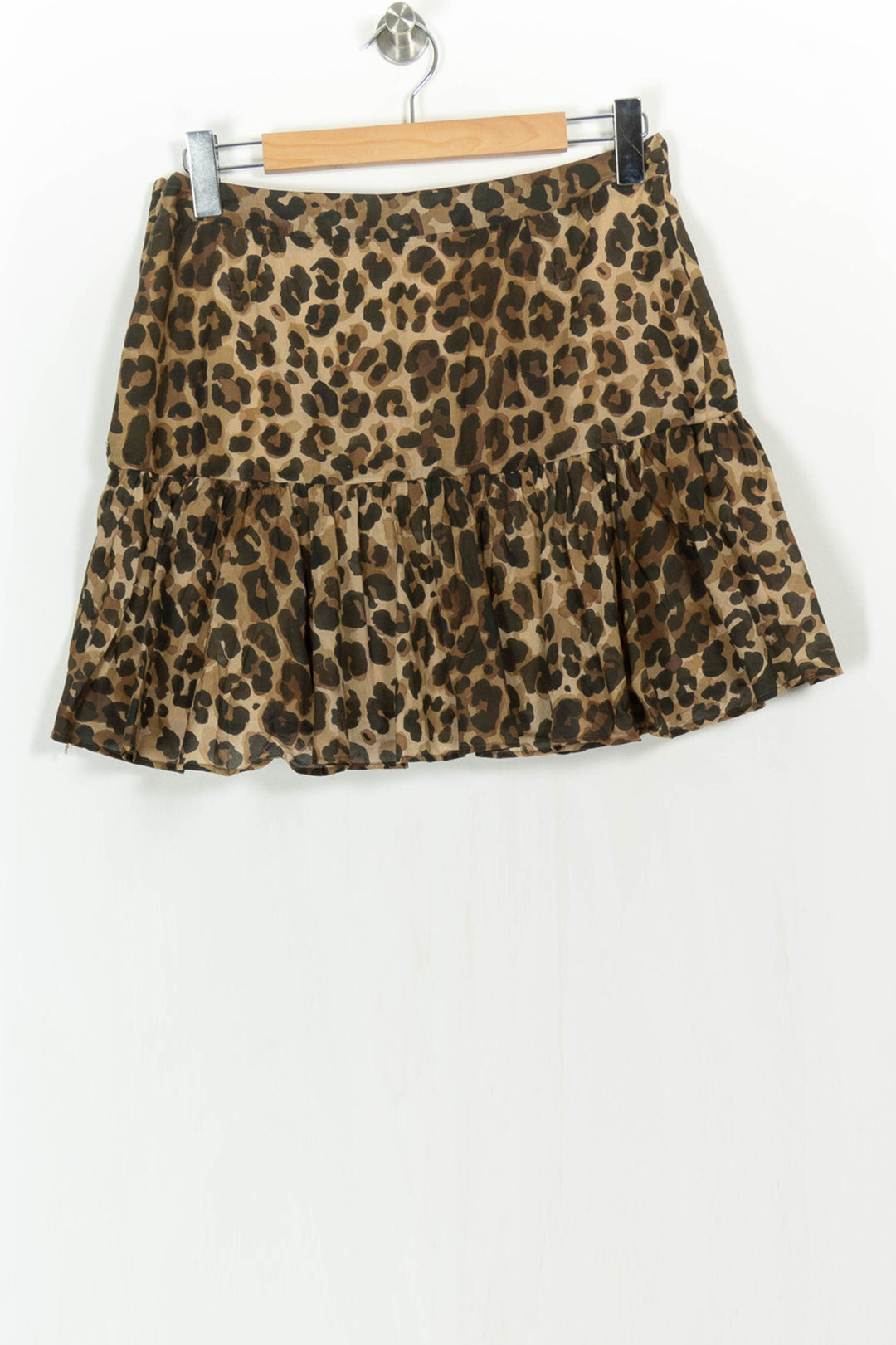 Jupe Volantée Léopard - Taille L/40 de la marque Claudie Pierlot | PARAD111072 - Vendu par Paradigme - Image 5