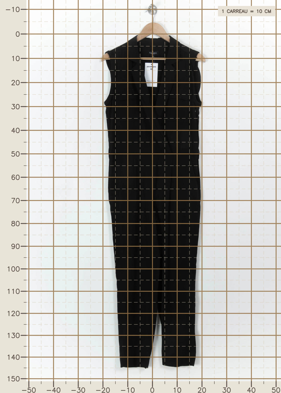 Combinaison Pantalon Noire - Taille M/38 de la marque Caroll | PARAD111075 - Vendu par Paradigme - Image 4