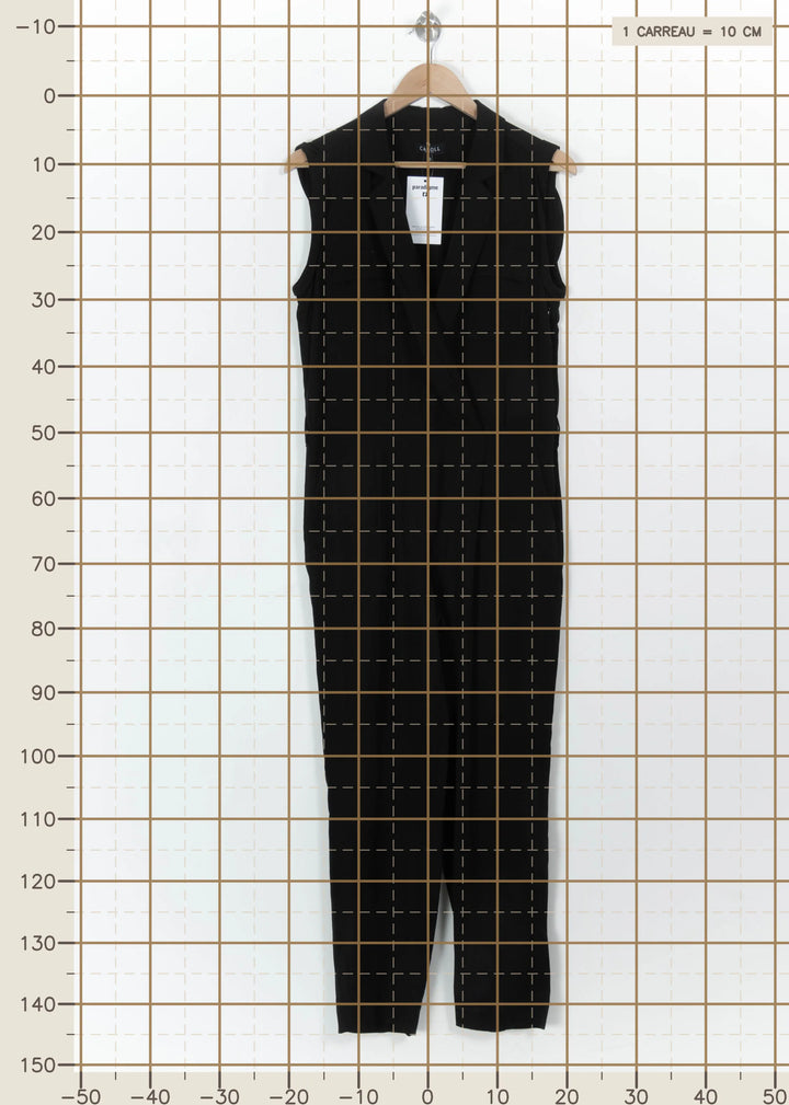 Combinaison Pantalon Noire - Taille M/38 de la marque Caroll | PARAD111075 - Vendu par Paradigme - Image 4