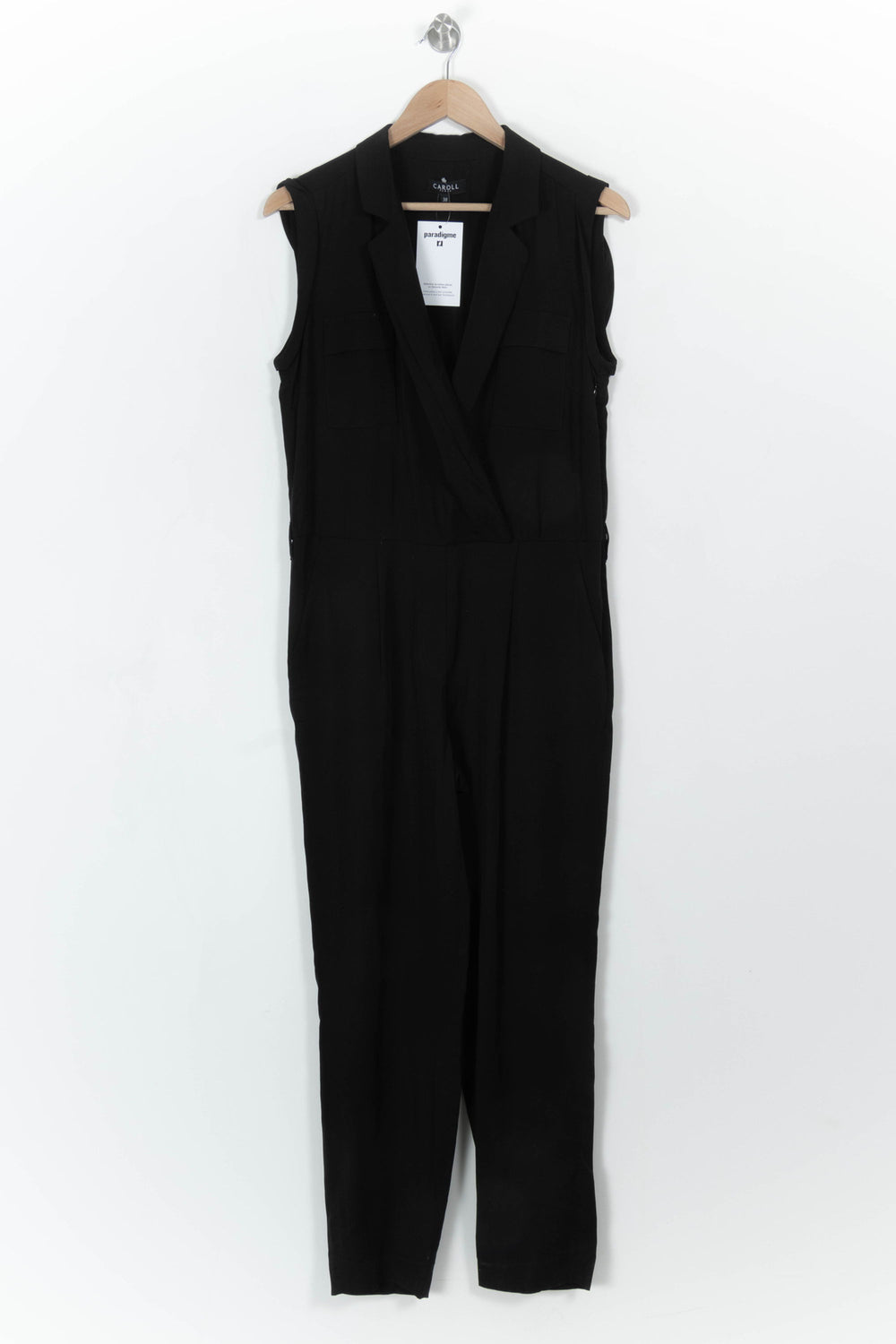Combinaison Pantalon Noire - Taille M/38 de la marque Caroll | PARAD111075 - Vendu par Paradigme - Image 2