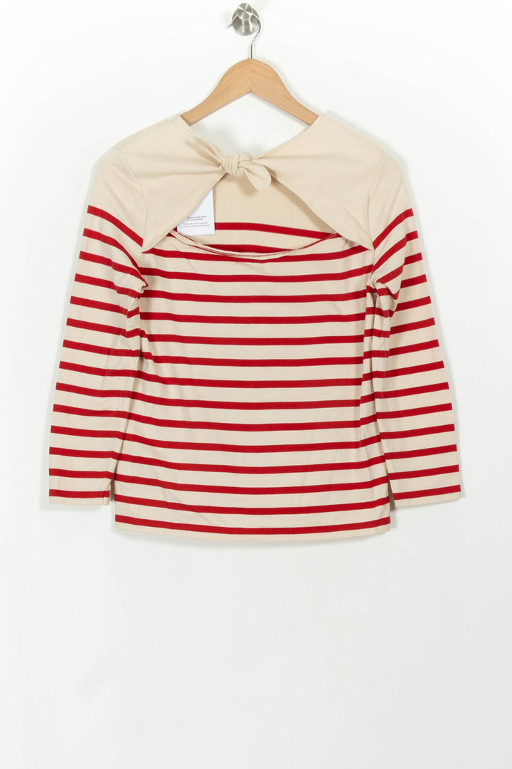 Marinière Rouge et Blanche - Taille M/38 de la marque Sézane | PARAD111076 - Vendu par Paradigme - Image 5