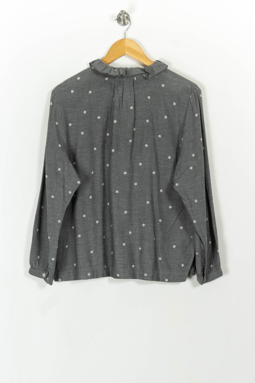 Blouse Grise à Pois Blancs - Taille XL/42 de la marque Bellerose | PARAD111077 - Vendu par Paradigme - Image 5
