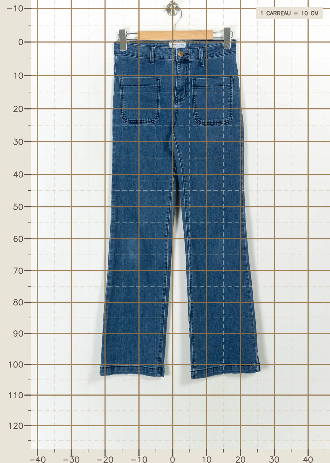 Jean Bleu - Taille L/40 de la marque La Petite Etoile | PARAD111083 - Vendu par Paradigme - Image 4