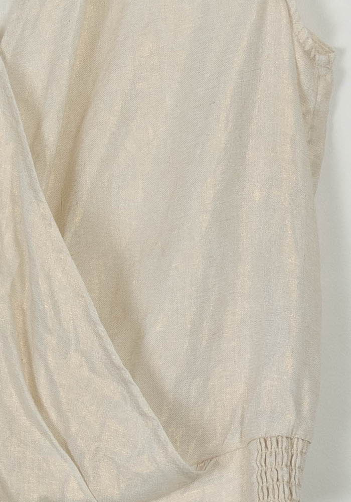 Blouse Sans Manches Dorée - Taille M/38 de la marque Caroll | PARAD111089 - Vendu par Paradigme - Image 3