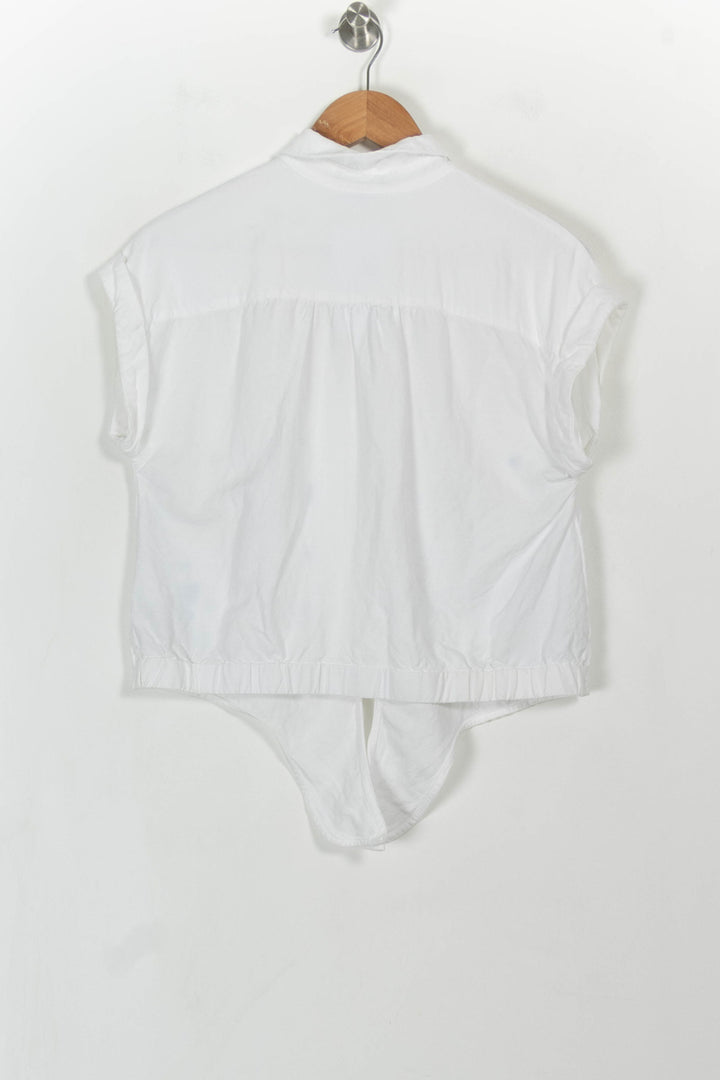 Chemise Blanche et Bleue - Taille M/38 de la marque Caroll | PARAD111091 - Vendu par Paradigme - Image 5