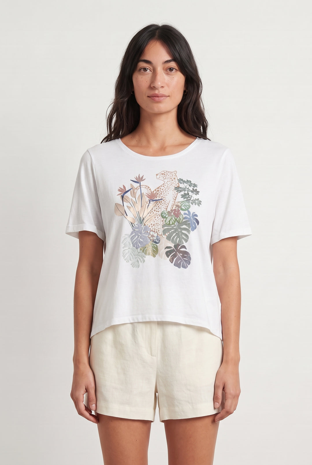 Tee-shirt Blanc - Taille M/38 de la marque Caroll | PARAD111092 - Vendu par Paradigme - Image 1