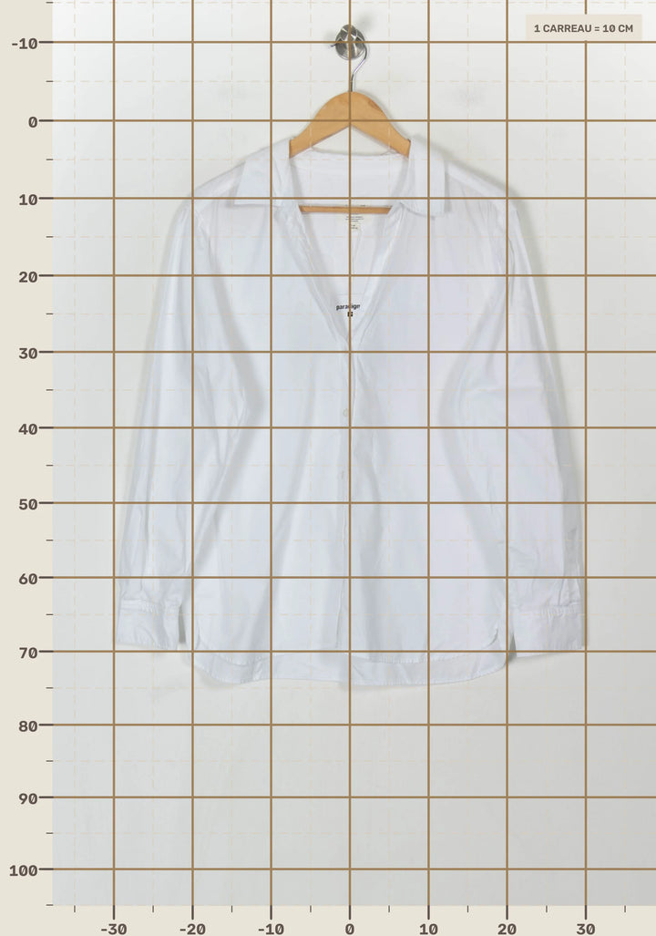 Chemise Blanche - Taille L/40 de la marque Maison 123 | PARAD111098 - Vendu par Paradigme - Image 4