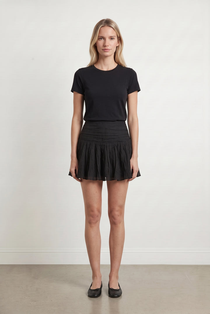 Jupe Plissée Noire - Taille M/38 de la marque Sandro | PARAD111100 - Vendu par Paradigme - Image 1