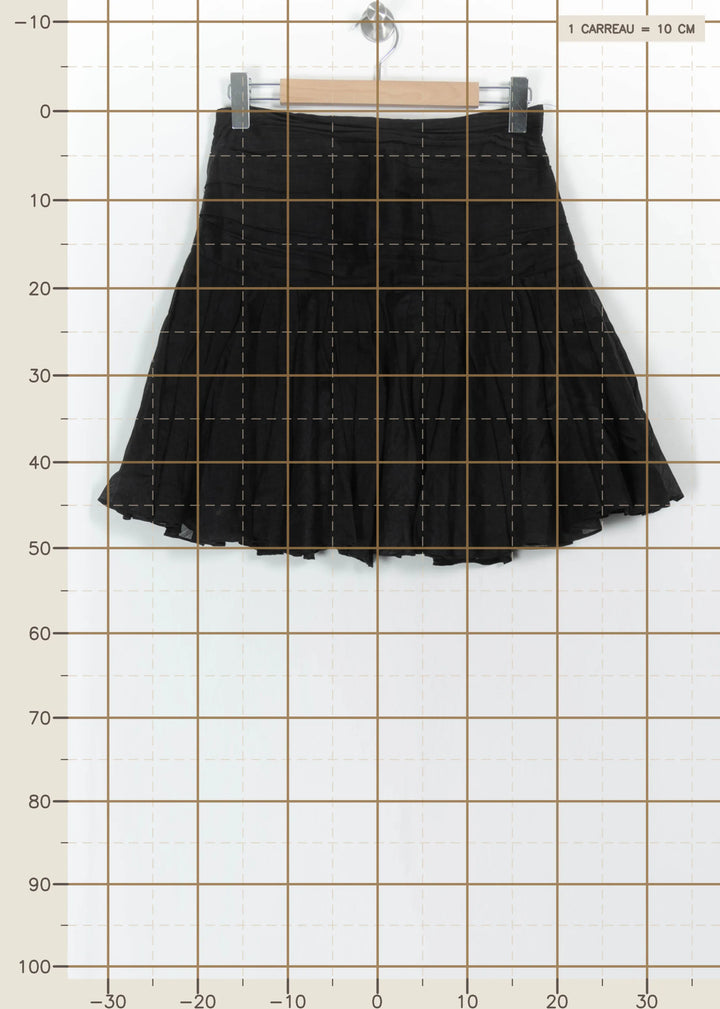 Jupe Plissée Noire - Taille M/38 de la marque Sandro | PARAD111100 - Vendu par Paradigme - Image 4