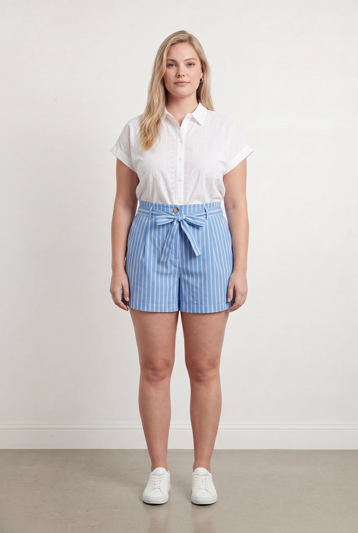 Short Bleu et Blanc - Taille XL/42 de la marque Petite Mendigote | PARAD111101 - Vendu par Paradigme - Image 1