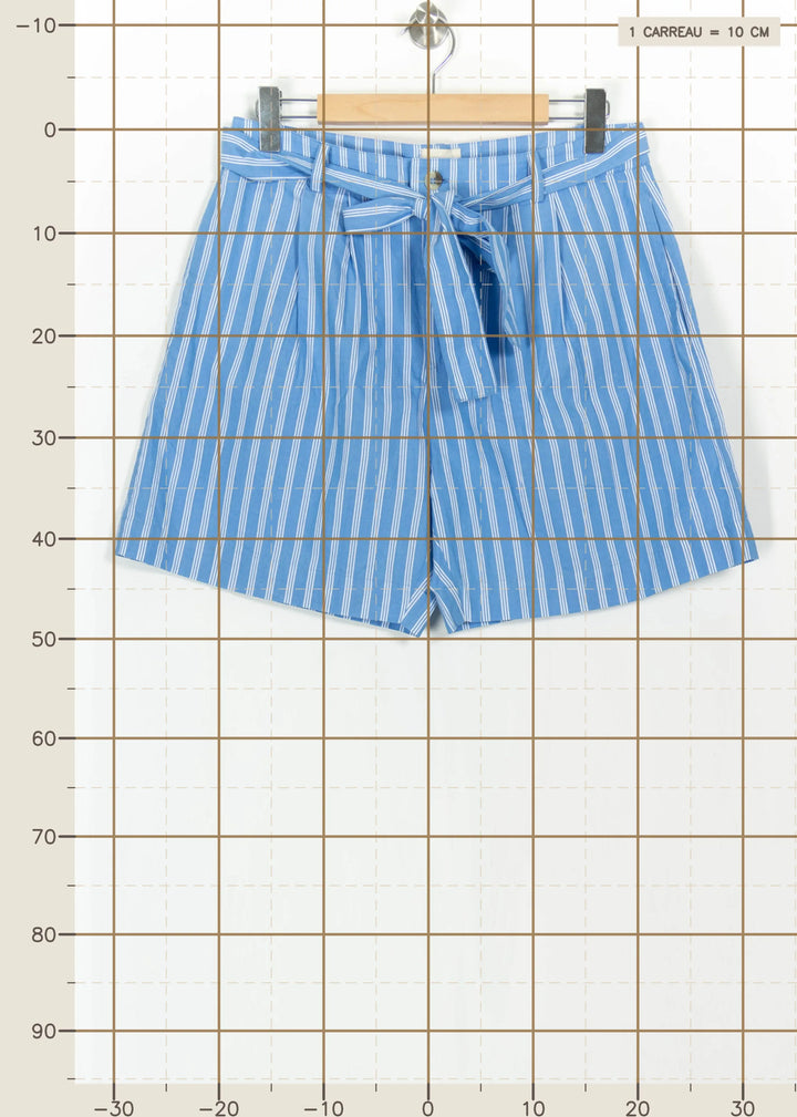 Short Bleu et Blanc - Taille XL/42 de la marque Petite Mendigote | PARAD111101 - Vendu par Paradigme - Image 4