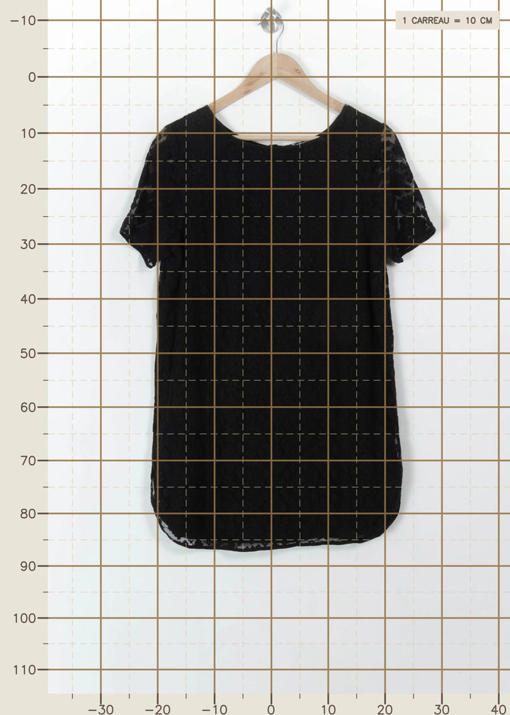Robe Droite Noire - Taille M/38 de la marque Sézane | PARAD111103 - Vendu par Paradigme - Image 4