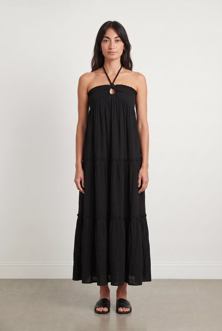 Robe Longue Noire - Taille S/36 de la marque Petite Mendigote | PARAD111105 - Vendu par Paradigme - Image 1