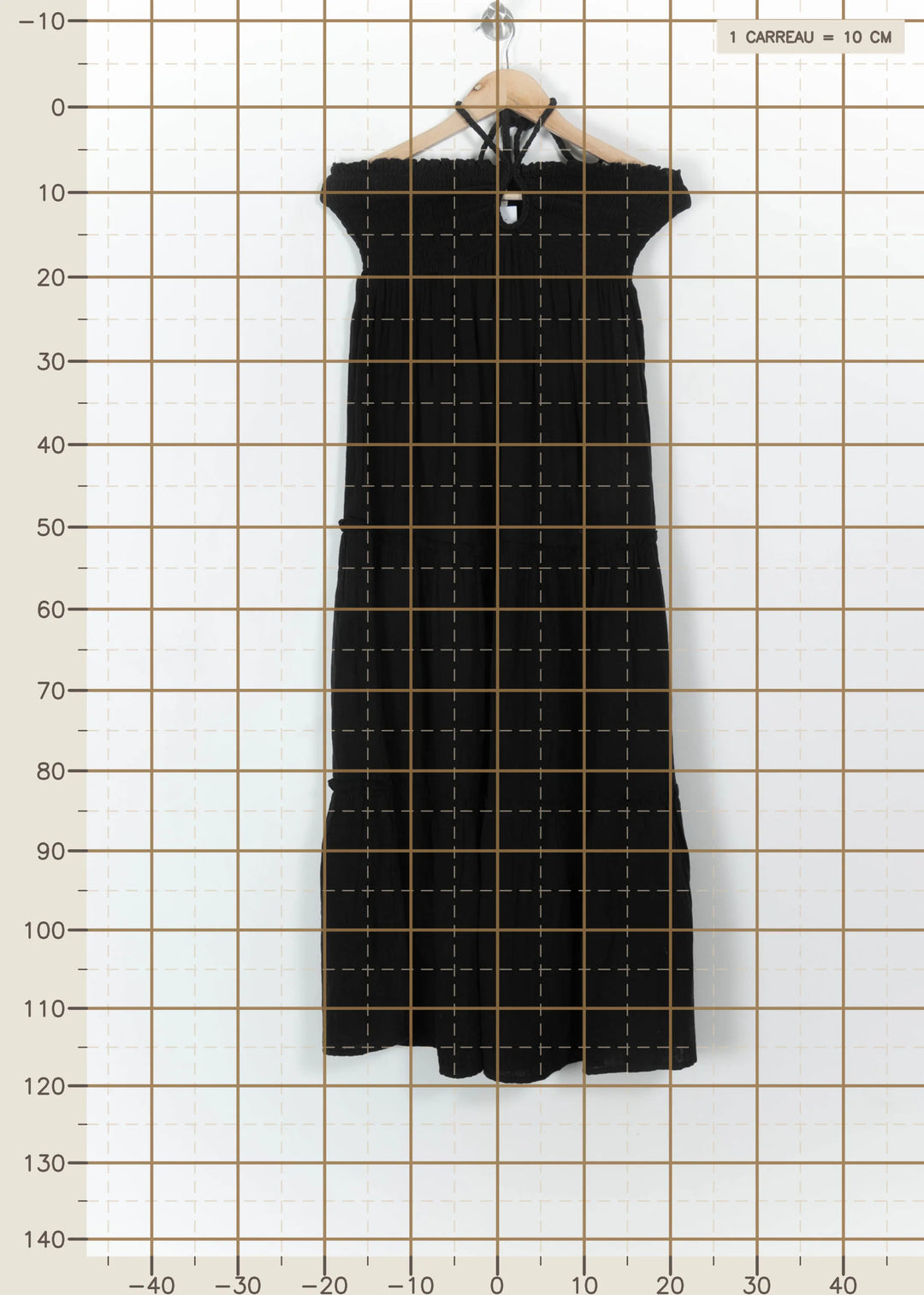 Robe Longue Noire - Taille S/36 de la marque Petite Mendigote | PARAD111105 - Vendu par Paradigme - Image 4