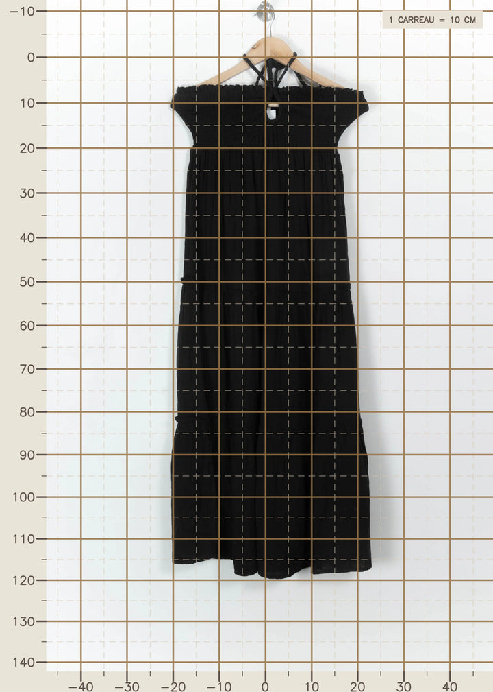 Robe Longue Noire - Taille S/36 de la marque Petite Mendigote | PARAD111105 - Vendu par Paradigme - Image 4