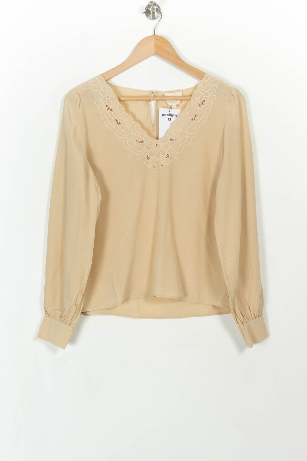Blouse Beige - Taille XS/34 de la marque Sézane | PARAD111107 - Vendu par Paradigme - Image 2