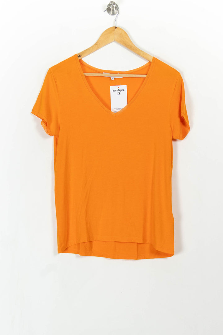 Tee-shirt Orange - Taille M/38 de la marque La Fée Maraboutée | PARAD111111 - Vendu par Paradigme - Image 2