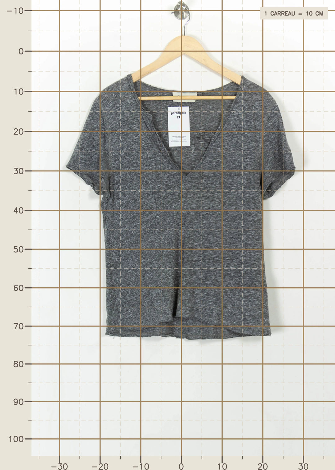 Tee-shirt Gris - Taille L/40 de la marque Bérénice | PARAD111117 - Vendu par Paradigme - Image 4