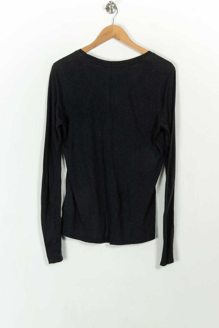 Tee-shirt Manches Longues Noir - Taille M/38 de la marque American Vintage | PARAD111119 - Vendu par Paradigme - Image 5