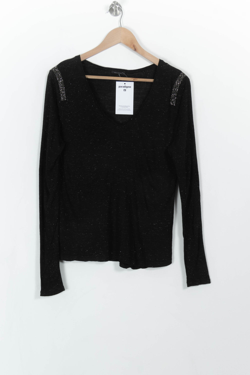 Tee-shirt Noir - Taille L/40 de la marque IKKS | PARAD111120 - Vendu par Paradigme - Image 2