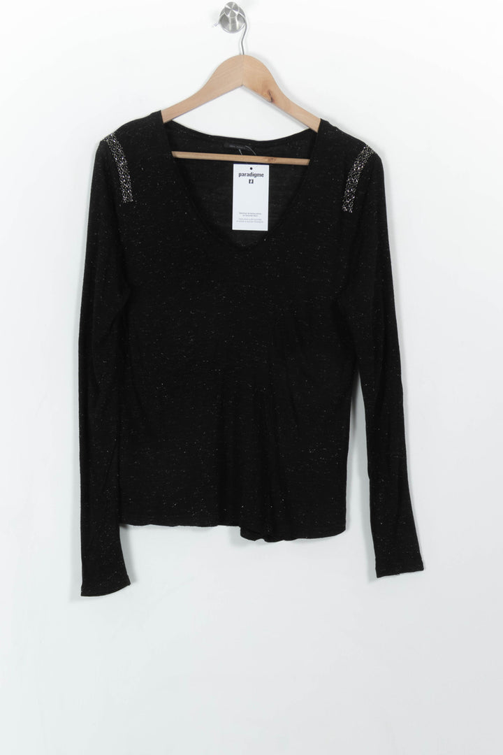 Tee-shirt Noir - Taille L/40 de la marque IKKS | PARAD111120 - Vendu par Paradigme - Image 2