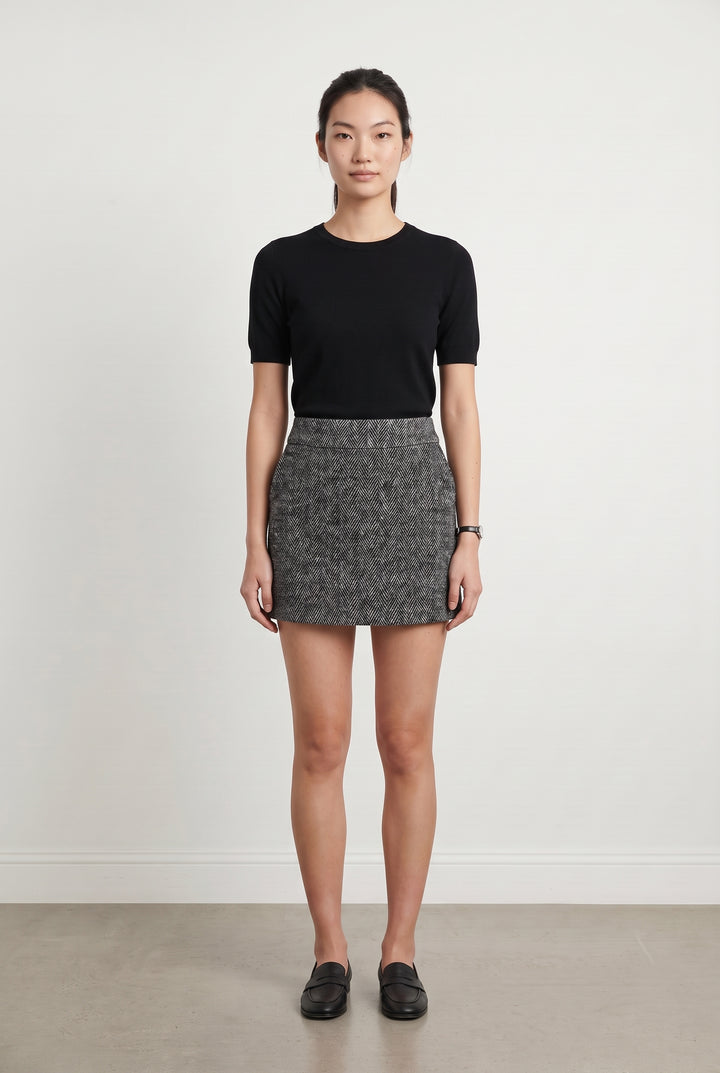 Jupe Droite Grise - Taille M/38 de la marque Comptoir des Cotonniers | PARAD111121 - Vendu par Paradigme - Image 1
