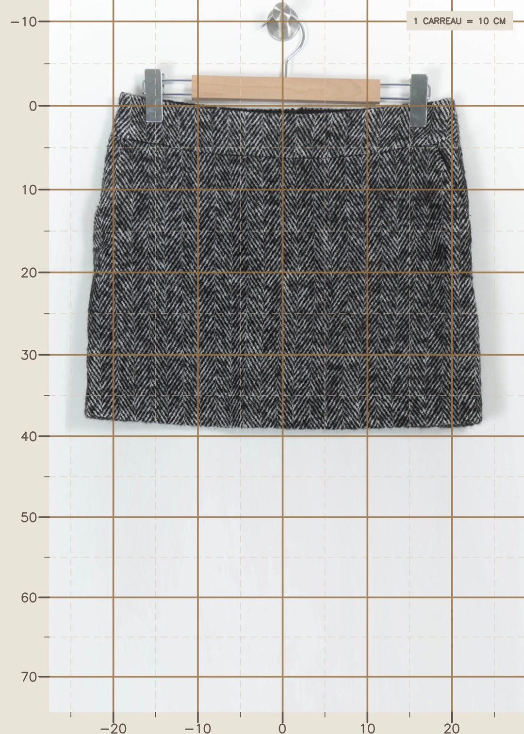 Jupe Droite Grise - Taille M/38 de la marque Comptoir des Cotonniers | PARAD111121 - Vendu par Paradigme - Image 4