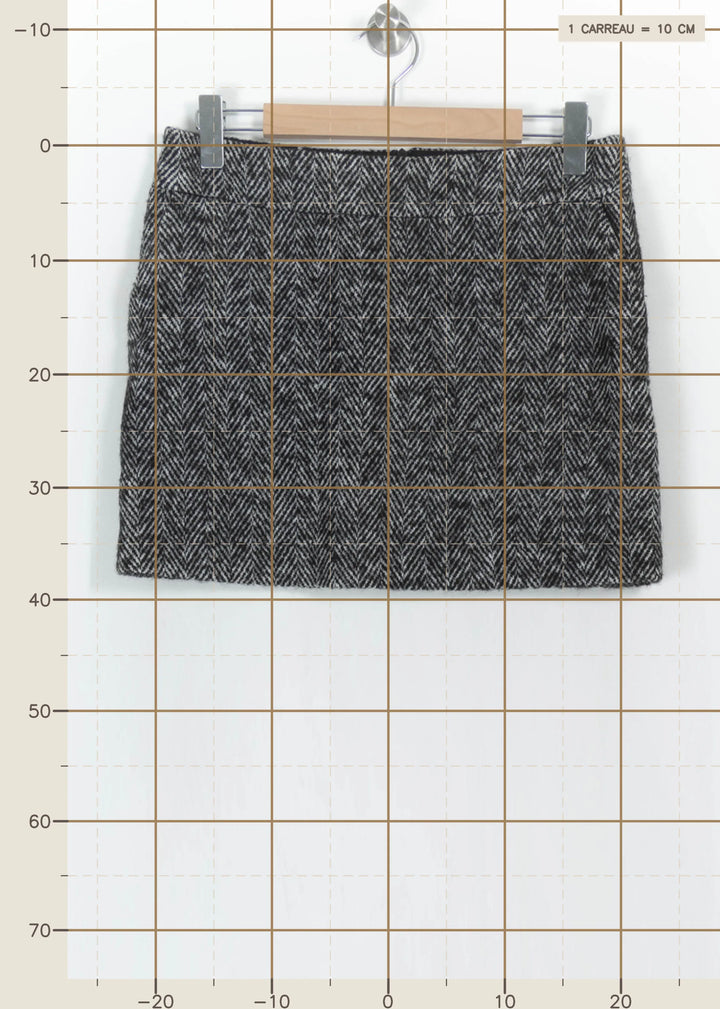 Jupe Droite Grise - Taille M/38 de la marque Comptoir des Cotonniers | PARAD111121 - Vendu par Paradigme - Image 4
