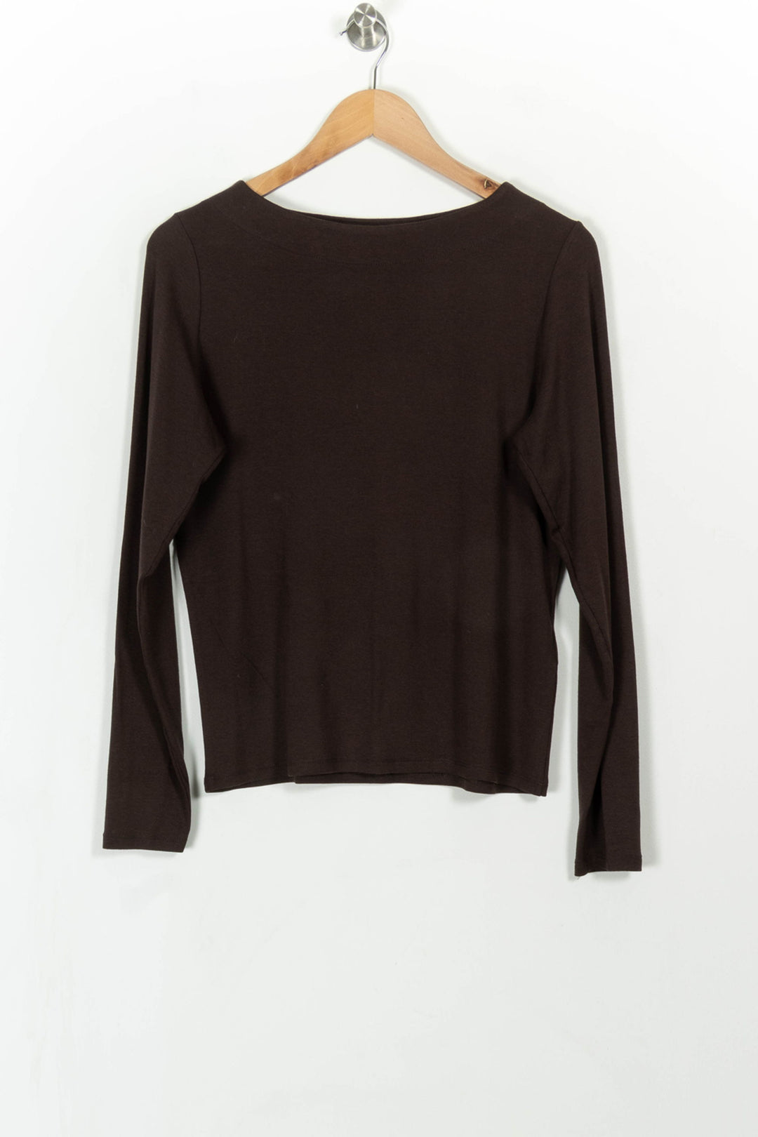 Tee-shirt manches longues Marron - Taille M/38 de la marque Maison 123 | PARAD111122 - Vendu par Paradigme - Image 2