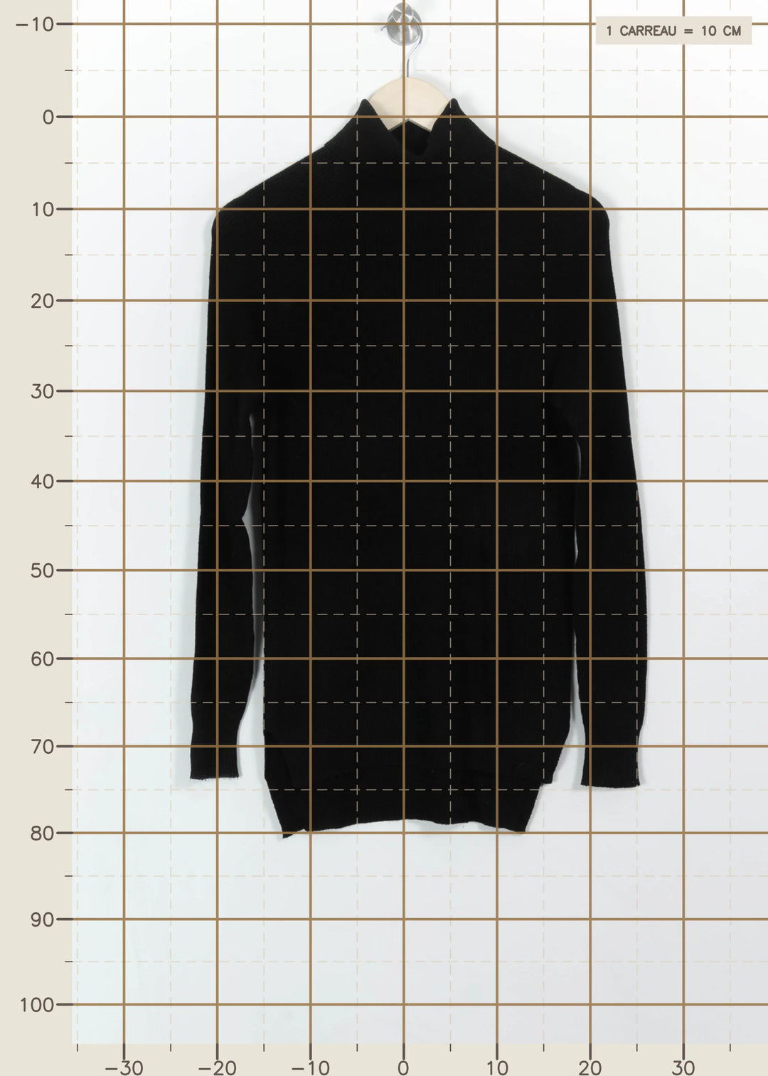 Pull Noir - Taille M/38 de la marque La Fée Maraboutée | PARAD111123 - Vendu par Paradigme - Image 4