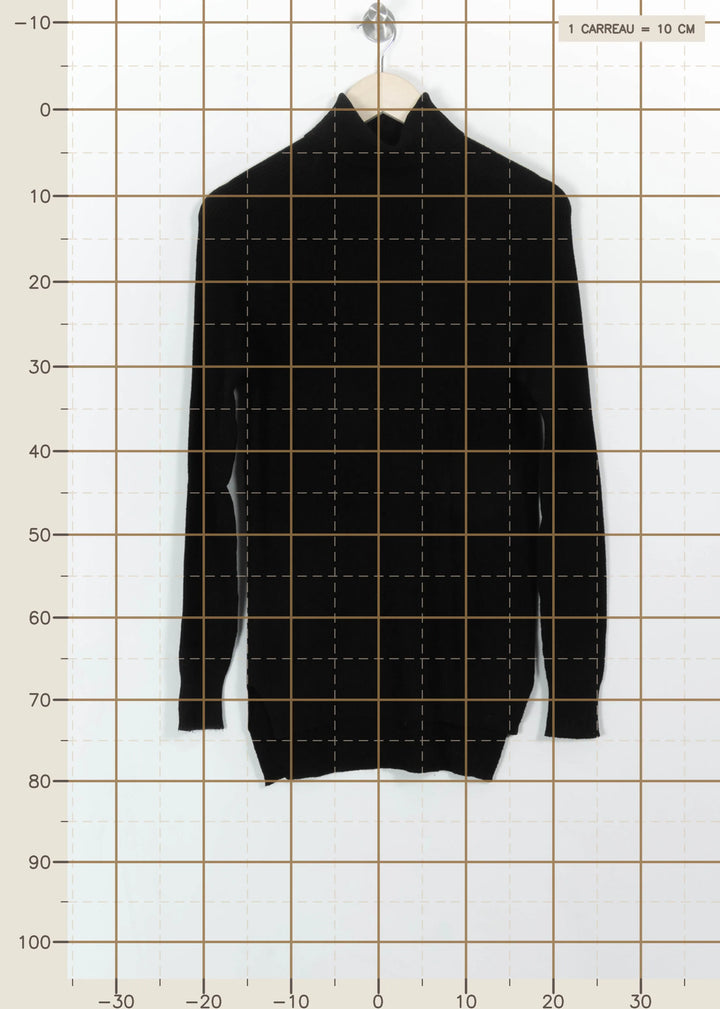 Pull Noir - Taille M/38 de la marque La Fée Maraboutée | PARAD111123 - Vendu par Paradigme - Image 4