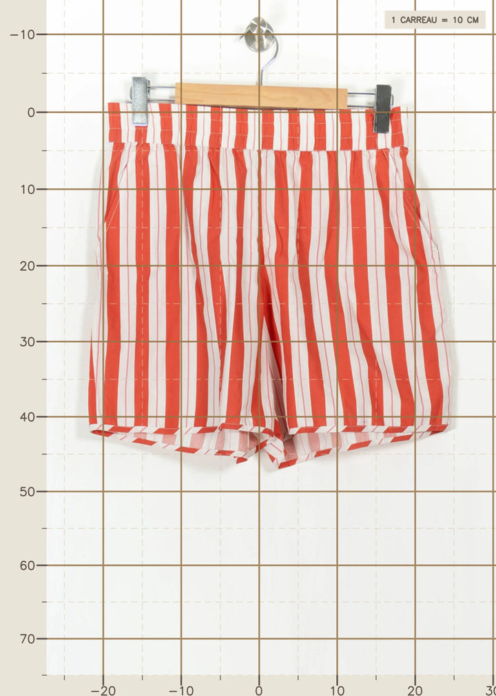 Short Rouge et Blanc - Taille XL/42 de la marque Petite Mendigote | PARAD111124 - Vendu par Paradigme - Image 4