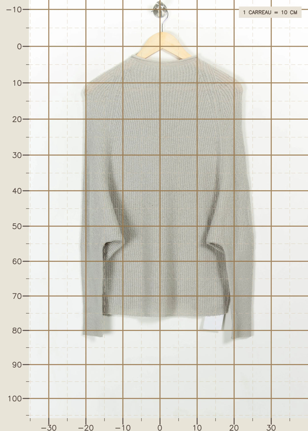 Pull Gris - Taille L/40 de la marque I.Code | PARAD111125 - Vendu par Paradigme - Image 4