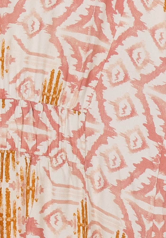 Robe Rose et Jaune - Taille L/40 de la marque La Fée Maraboutée | PARAD111128 - Vendu par Paradigme - Image 3