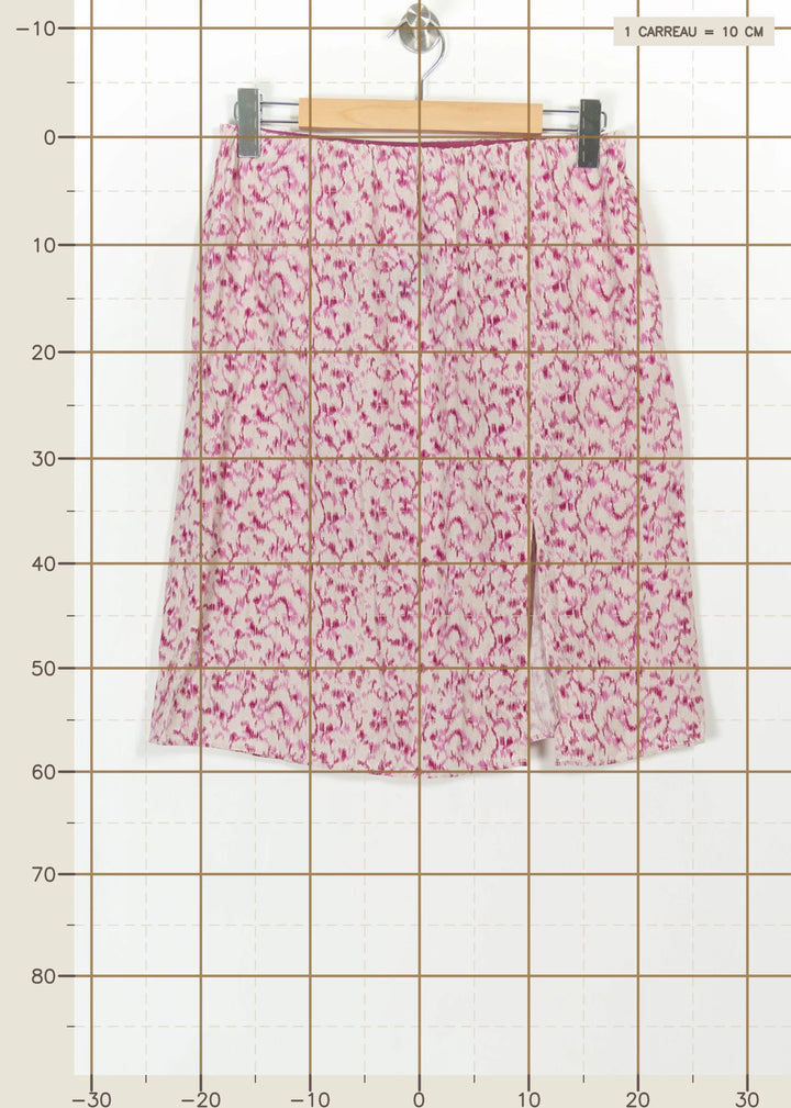 Jupe Imprimée Rose et Blanc - Taille L/40 de la marque Karl Marc John | PARAD111135 - Vendu par Paradigme - Image 4