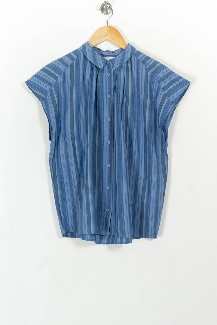 Blouse Bleue - Taille M/38 de la marque Léon & Harper | PARAD111137 - Vendu par Paradigme - Image 2
