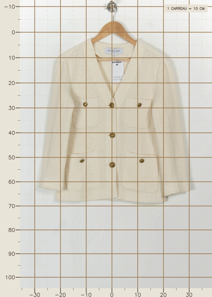 Veste Beige - Taille S/36 de la marque Gerard Darel | PARAD111144 - Vendu par Paradigme - Image 4