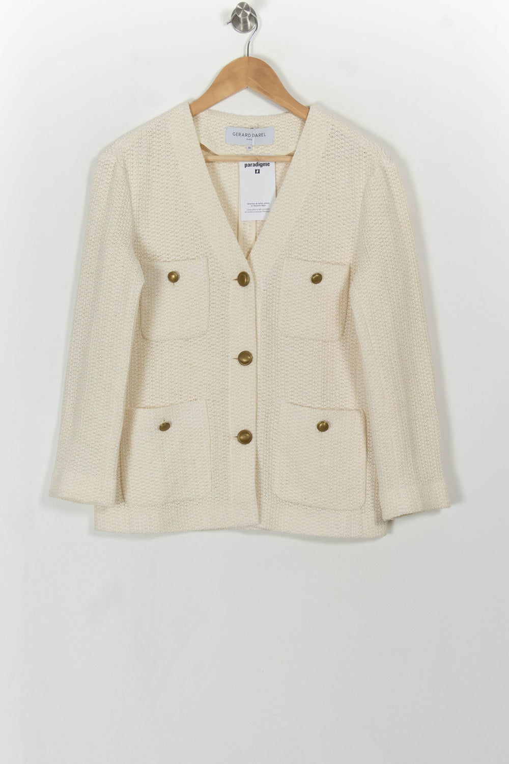 Veste Beige - Taille S/36 de la marque Gerard Darel | PARAD111144 - Vendu par Paradigme - Image 2