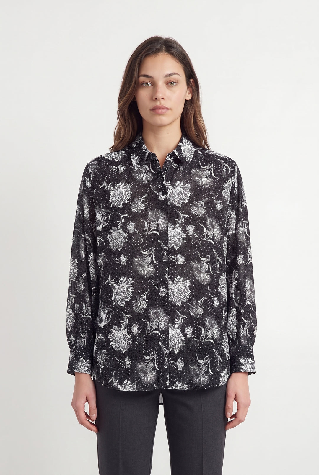 Chemisier Noire - Taille XS/34